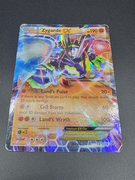 Zygarde Ex Xy Fates Collide Ultra Rare Pokemon Card Played Ebay