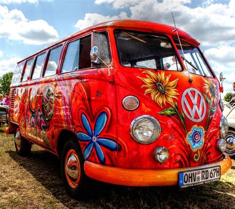 vw van hippie - Clip Art Library