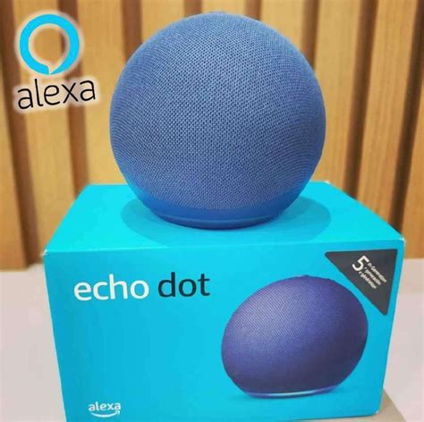 Echo Dot 5ª geração O Echo Dot o melhor som já lançado Cor Azul