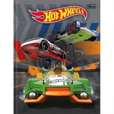 Caderno Brochura Univ C D Fls Hot Wheels Tilibra Parcelamento Sem Juros