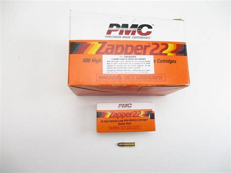 Pmc Zapper 22 Long Rifle Ammo Switzers Auction And Appraisal Service