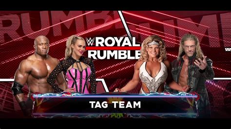 WWE 2 On 2 Mixed Tag Team Match Bobby Lashley Lana Vs Edge Beth