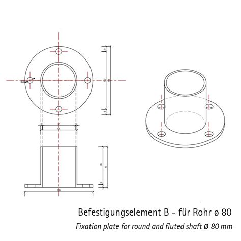 Befestigungselement B F R Rohr Mm Replicata