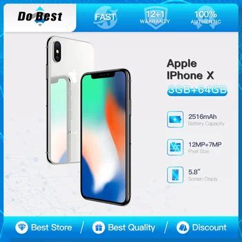 Original IPhone X 4G LTE CellPhone Unlocked 64GB 256GB ROM 5 8 A11