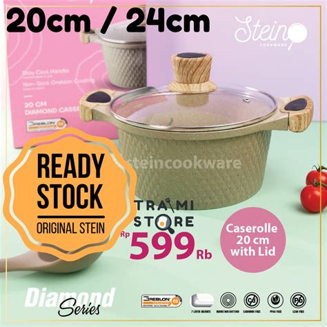 Jual READY STEINCOOKWARE STEIN CASEROLLE 20CM 24CM DIAMOND SERIES