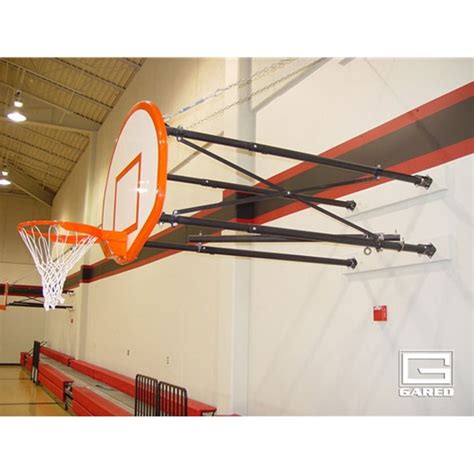 Gared Electric Adjustable Four Point Wall Mounted Basketball Hoop 54