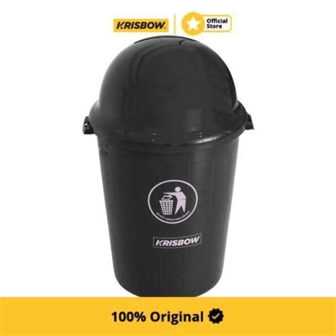 Promo Krisbow Dust Bin Tempat Sampah Plastik 80 Ltr Push Cover Diskon