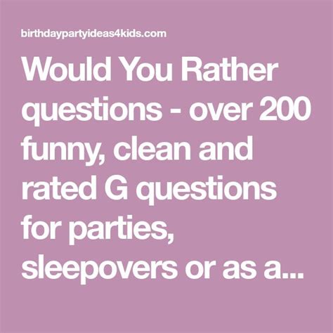 Would You Rather Questions Over 200 Funny Clean And Rated G