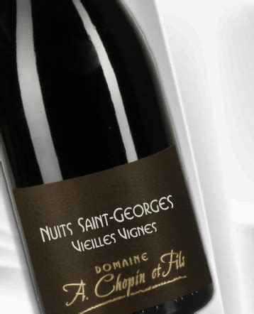 Nuits Saint Georges Vieilles Vignes Rouge 2019 Domaine A Chopin Et Fils