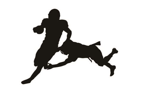 Football Tackle Silhouette