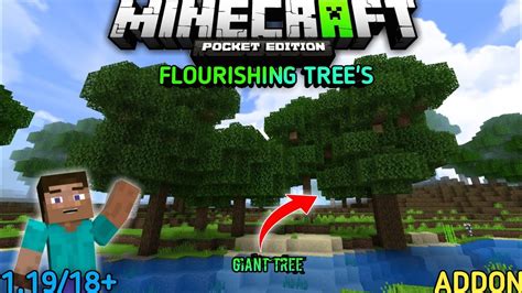 Giant Tree Mod For MinecraftPe 1 19 Flourishing Addon For Mcpe