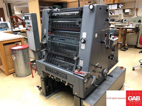 Single Colour Used Offset Printing Machines Heidelberg Gto