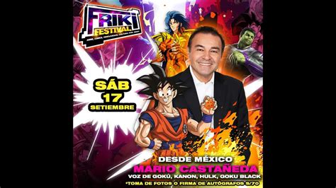 Mario CastaÑeda Voz De Goku Latino Presentacion Friki Festival Lima