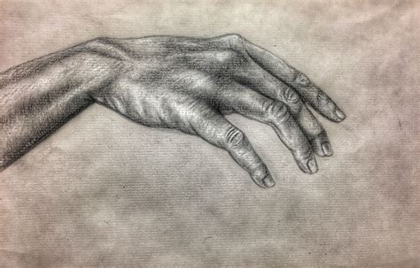 Hand reaching out drawing, charcoal drawing | How to draw hands, Body ...