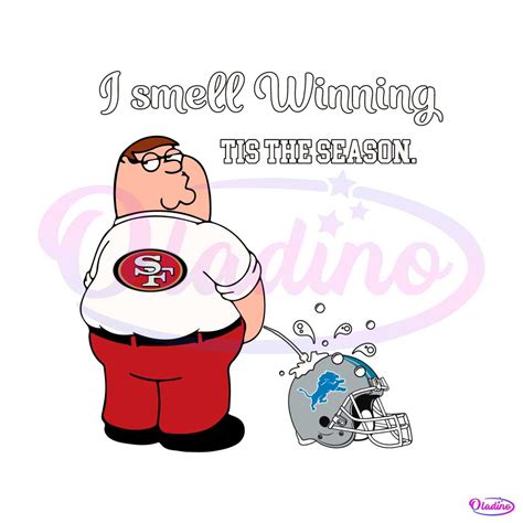 Funny 49ers I Smell Winning Detroit Lions SVG