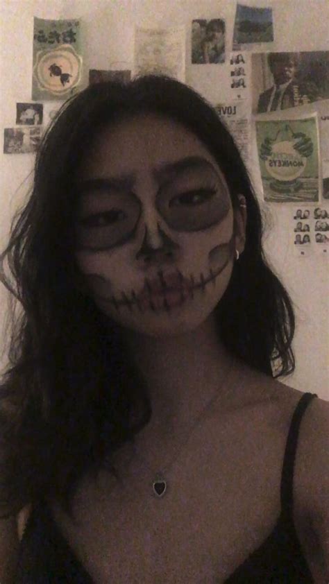 Skeleton Face Makeup Skull Face Makeup Halloween Skeleton Makeup