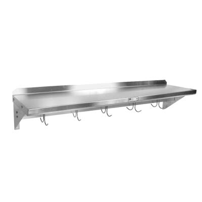 John Boos BHS1684PR 14 304 Overshelf With Pot Rack JES