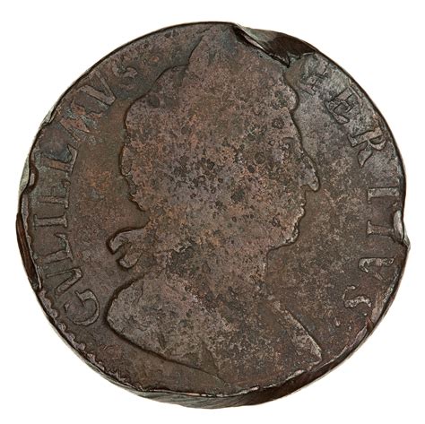 Coin Halfpenny William Iii England Great Britain 1698