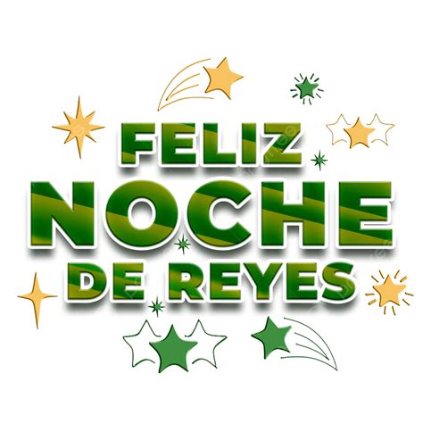 Feliz Noche De Reyes Con Estrellas Doradas Png Dibujos Feliz Dia De