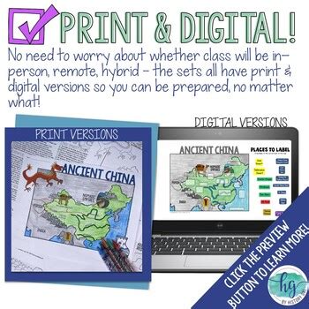 Ancient China Map Activity Lesson Print And Digital Resource By