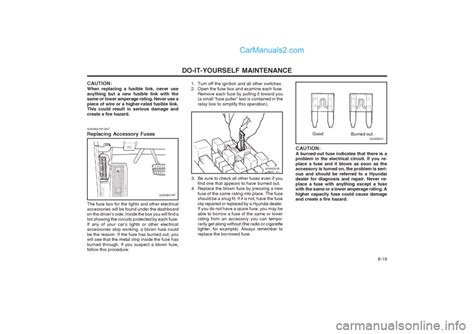 Dashboard Hyundai Terracan Owner S Manual Pages