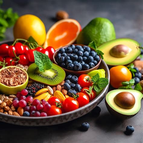 Premium AI Image | Healthy Nutrition on the Plate superfood photography 