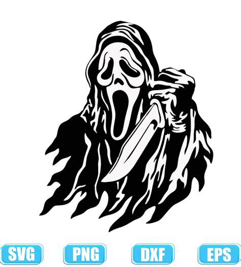 Ghostface Svg Ghost Face Svg Scream Svg Halloween Svg Horror Movie Svg