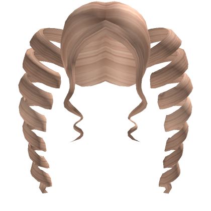 Blonde Loose Curl Anime Pigtails Roblox