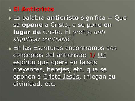 O Que Significa Anticristo
