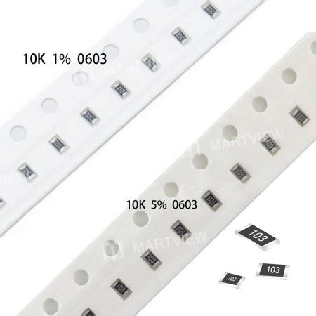 smd chip resistor   ohm   resistance pcs martview