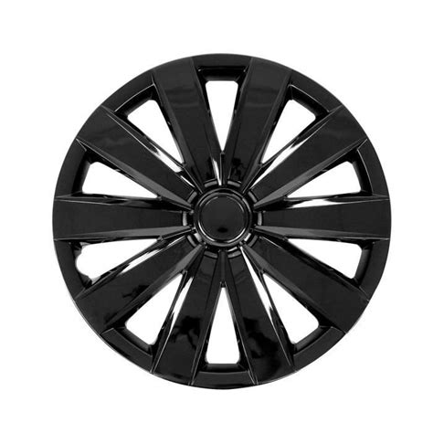 Jeu Enjoliveurs de Roue pour Renault Clio 16 Pouces 4 Piéces Noir