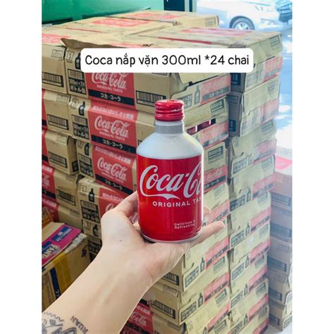 T7 2025 Thùng 24 chai Coca Cola Nhật nắp vặn 300ml chai Shopee