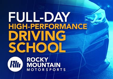 High Performance Driving School Level 1 Full Day Rocky Mountain