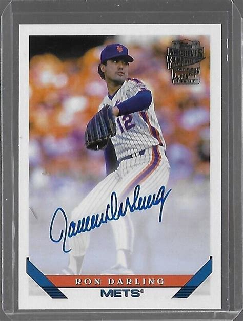 2022 TOPPS ARCHIVES FAN FAVORITES AUTOGRAPH RON DARLING EBay