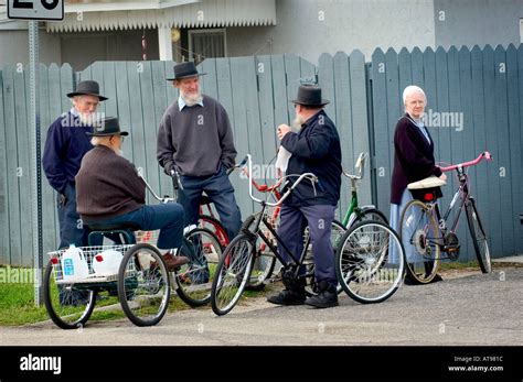 Amish Activities At Their Winter Quarters At Pinecraft Village Sarasota