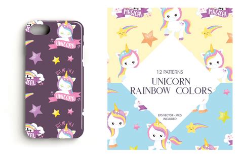 Unicorn Rainbow Colors By Prettygrafik Design | TheHungryJPEG