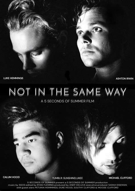 5sos Calm Songs As Movie Posters Edit Not In The Same Way Calming