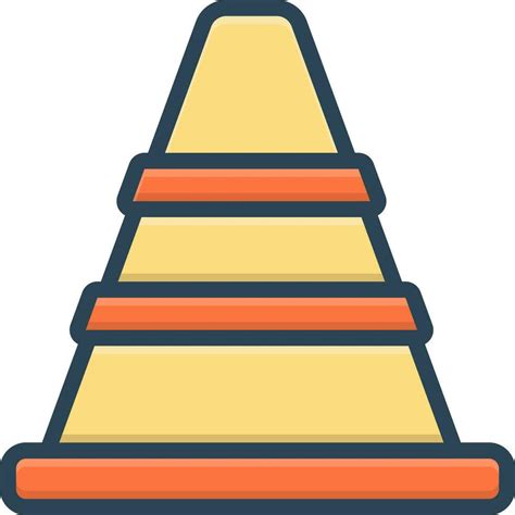 color icon for traffic cone 25058274 Vector Art at Vecteezy