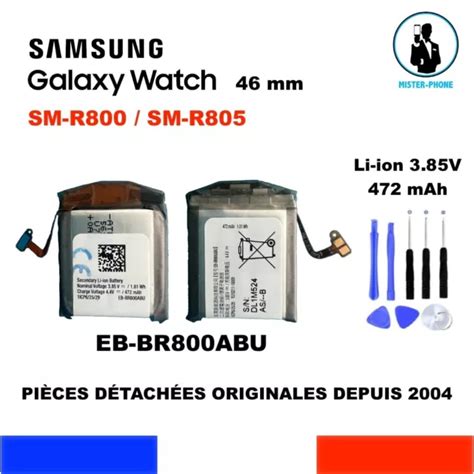 BATTERIE ORIGINALE EB BR800ABU SAMSUNG GALAXY WATCH 46mm SM R800 SM