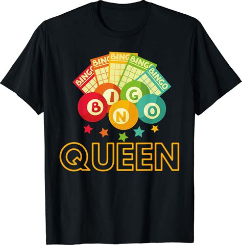 Bingo Queen Bingo Cards Balls T Shirt Amazon Co Uk Fashion