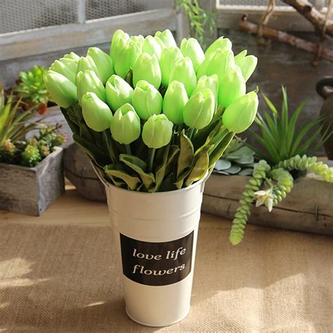 5Pcs Tulip Kunstbloem Real Touch Kunstmatige Bouqu Grandado