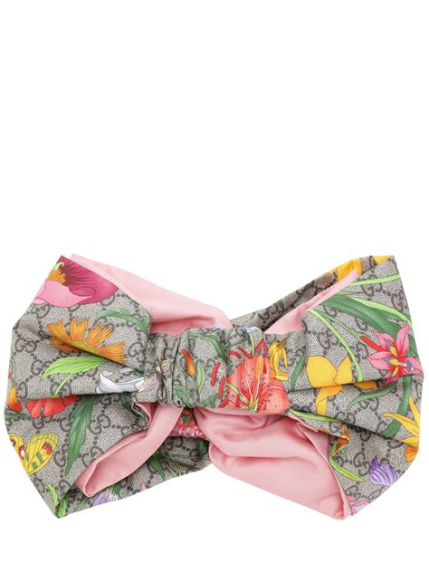 Gucci Women S Gg Flora Print Headband In Neutrals Modesens