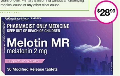 Melatonin Mr Mg Modified Release Tablets Offer At Priceline