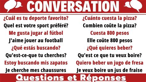 Conversation En Espagnol Dialogues Questions Et R Ponses