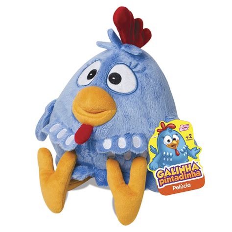Pelucia Galinha - Pelúcia Mini Galinha Pintadinha - Novabrink | Toymania