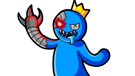 Drawing Blue Cyborg Robot From Rainbow Friends Roblox Drawings YouTube