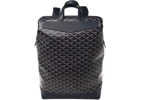 Zaino Goyard Cisalpin Blu navy Blu in Goyardine Canvas/Chevroches