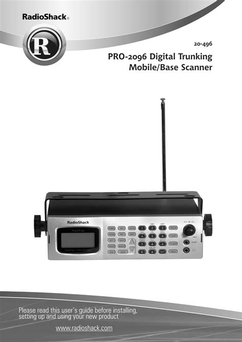 Pro Digital Trunking Mobile Base Scanner Radio Shack