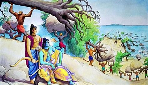 Vanaras Used Trees And Rocks Not Floating Stones To Build Bridge To Lanka Puranas Lord Rama