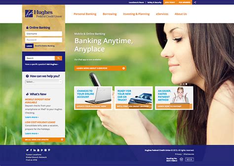 Hughes Federal Credit Union - Awwwards Nominee
